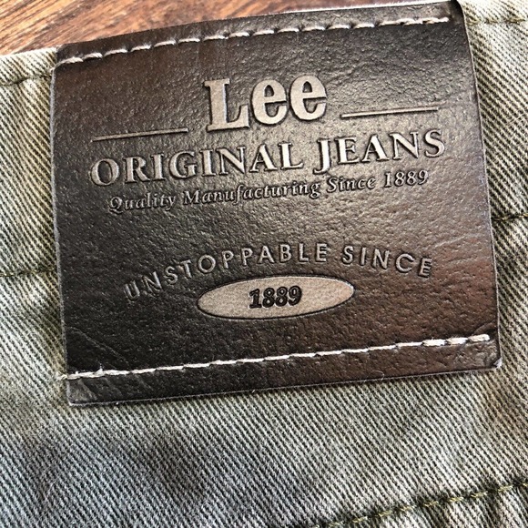 Vintage Lee Mom Jeans Pants 18m Womens USA Made Green? Gray? 80s 90s Bottoms - Picture 7 of 12